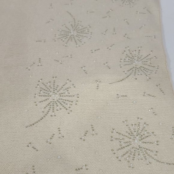 WOOL & ANGORA SCARF WITH PEARL & STONE BEAD DETAIL - Picture 3 of 9